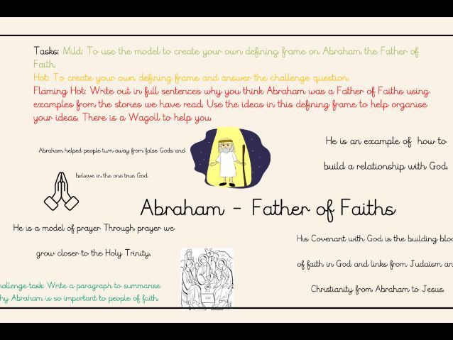 Creation and Covenant Year 4 Week 5 Abraham: Father of Faith