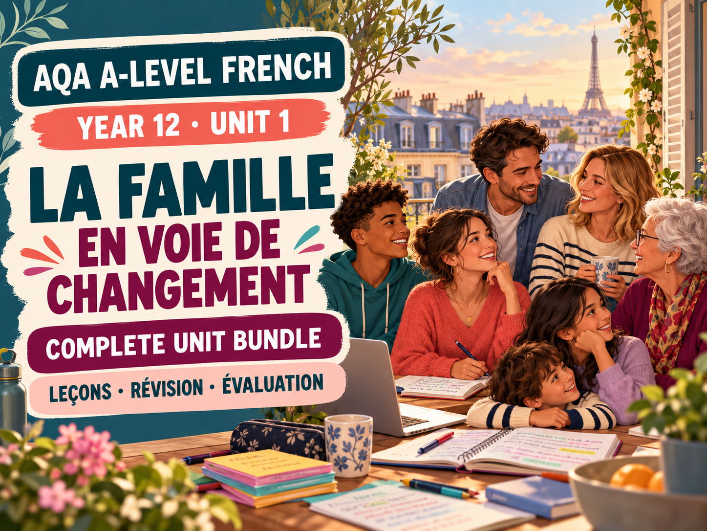 La famille en voie de changement - FULL UNIT OF WORK - A level French