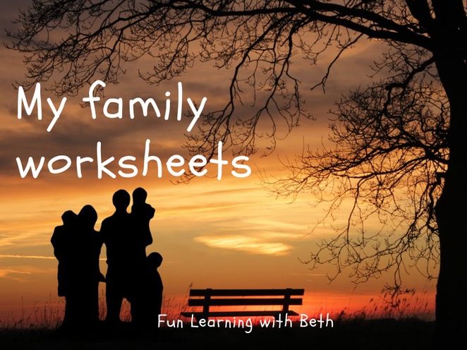 My Family Worksheets