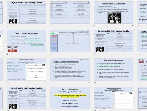 Jekyll and Hyde cold read lessons and mini lessons