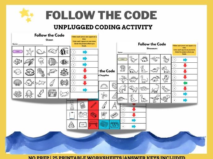 Follow the Code – Unplugged Coding Activities