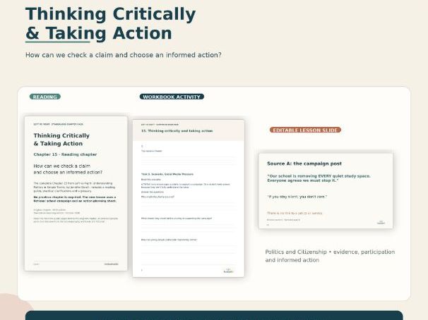 Critical Thinking & Citizenship Lesson Pack
