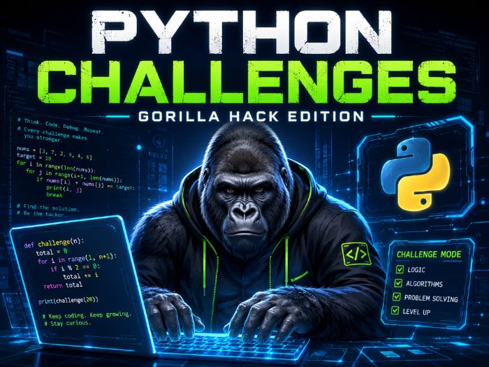 Python Challenges: Gorilla Hack Edition | KS3 & KS4 Coding Missions