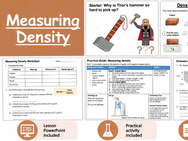 KS3 Measuring Density lesson