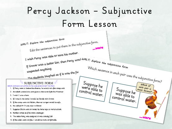 Percy Jackson Subjunctive Form