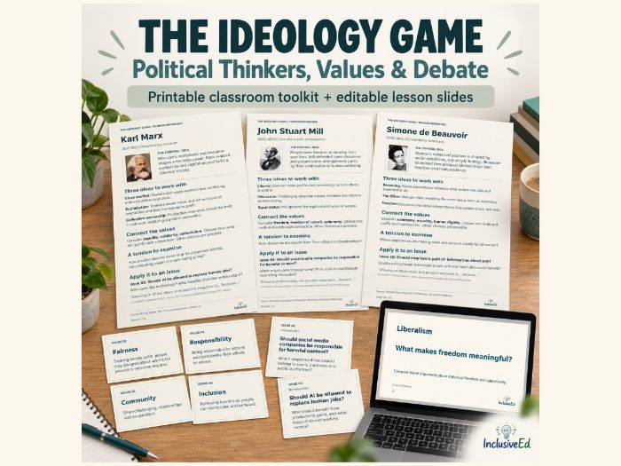 The Ideology Game: Thinkers, Values & Debate