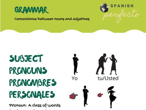 Concordance between nouns and adjectives.