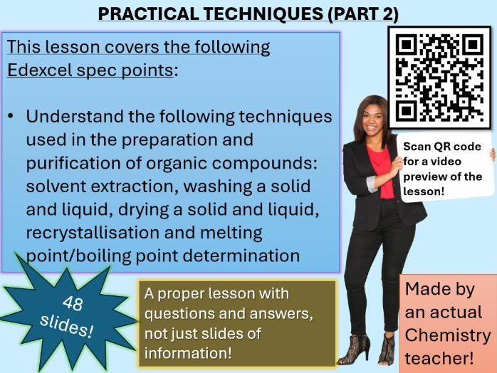 Organic Synthesis - Practical Techniques Part 2 (click for video preview)