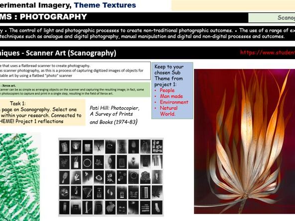 Photography KS4  Experimental Imagery