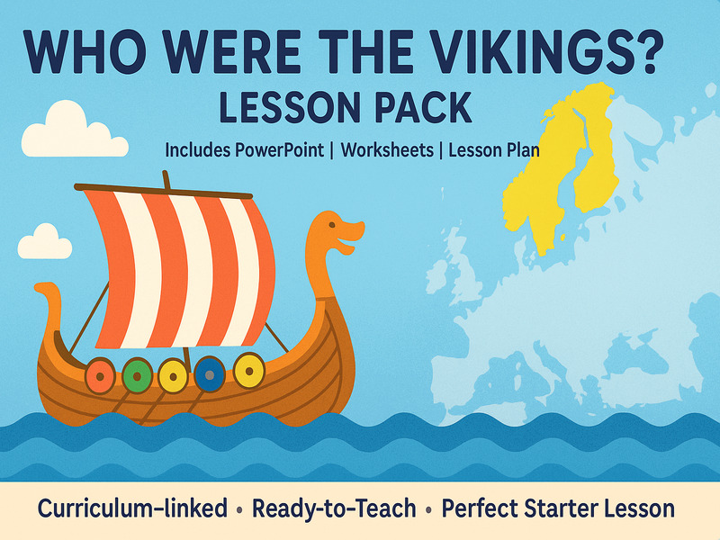 Who Were the Vikings? KS2 History Lesson with Worksheets & PowerPoint