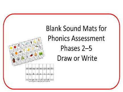 Blank Sound mats. Ideal for assessment.