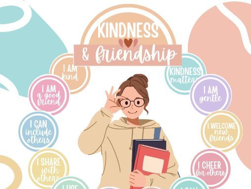 Kindness & Friendship Affirmation Station (Editable)