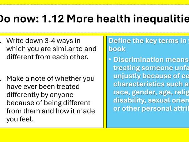 AAQ Level 3 Health and Social Care Unit 1 Human Lifespan 1.12