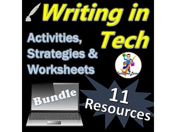 Technology & Computer Class Writing Activities | Strategies | Worksheets Bundle