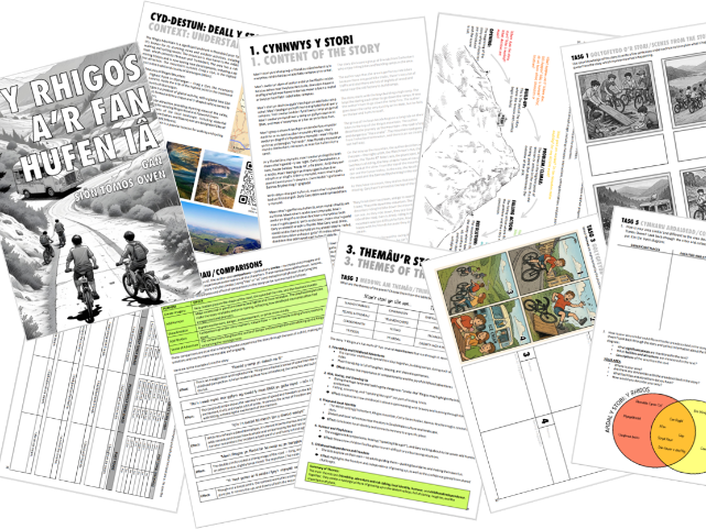 TGAU Cymraeg Craidd - Llyfryn ‘Y Rhigos a’r Fan Hufen Iâ’ (Uned 4)/GCSE Core Welsh 'Y Rhigos' Book