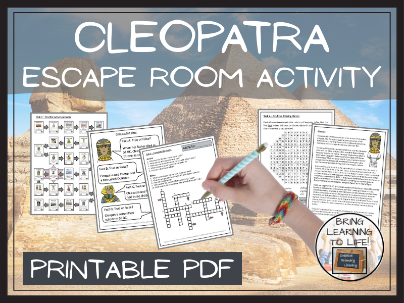 Cleopatra Escape Room Activity