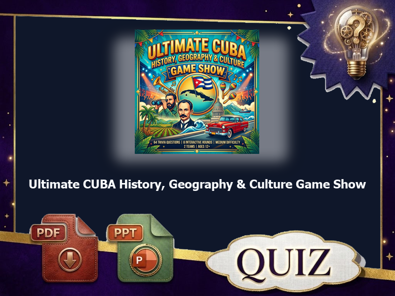 Ultimate CUBA History, Geography & Culture Game Show : 57 QUIZ & answer