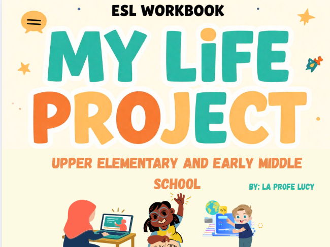 ESL ELA Workbook My Life Project Grades 5–6 Vocabulary Writing Reading SEL