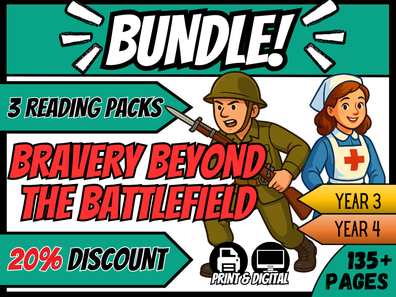 Bravery Beyond The Battlefield - Remembrance | Reading Comprehension | Year 3/4