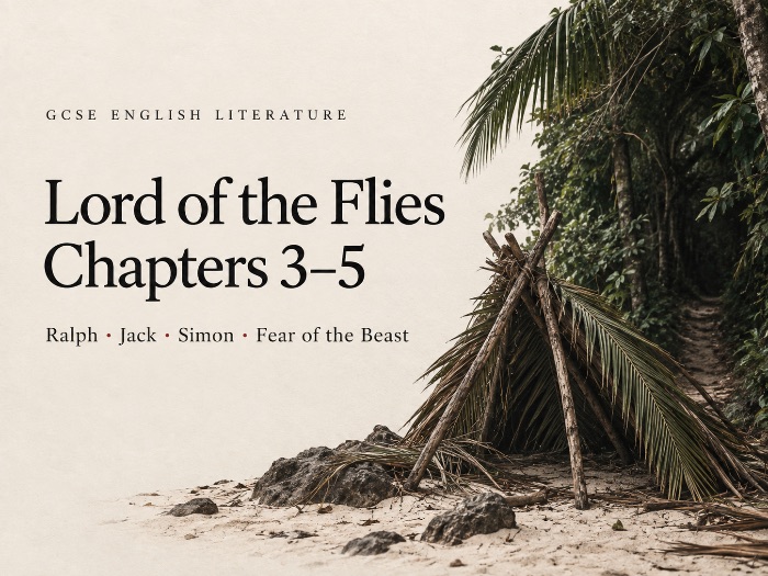 Lord of the Flies Chapters 3–5 GCSE Study Guide | Ralph, Jack, Simon, Fear & the Beast