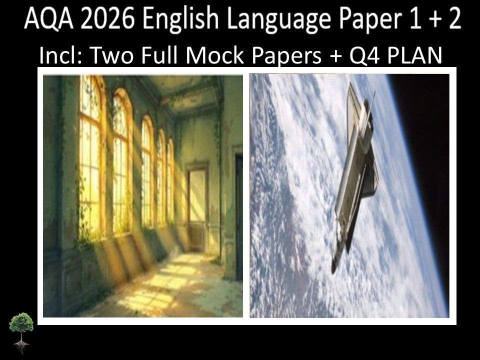 Two AQA 2026 English Language Paper 1 + 2 Mocks | Q4 Plan