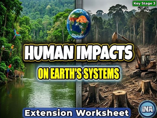 Human Impacts on Earth's Systems - KS3 Geography Extension Pack