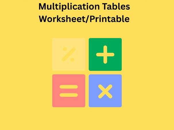 MTC Practice Test – Year 4 Times Tables (2–12) with Answers
