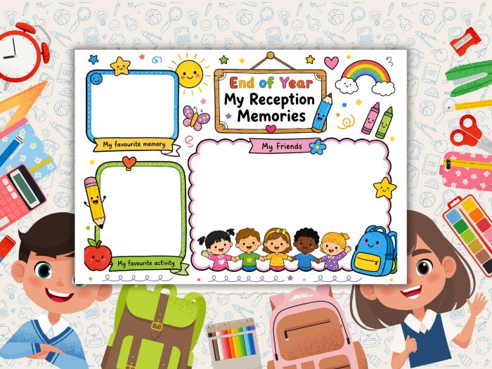 End of Year – My Reception Memories | Fun Keepsake Worksheet
