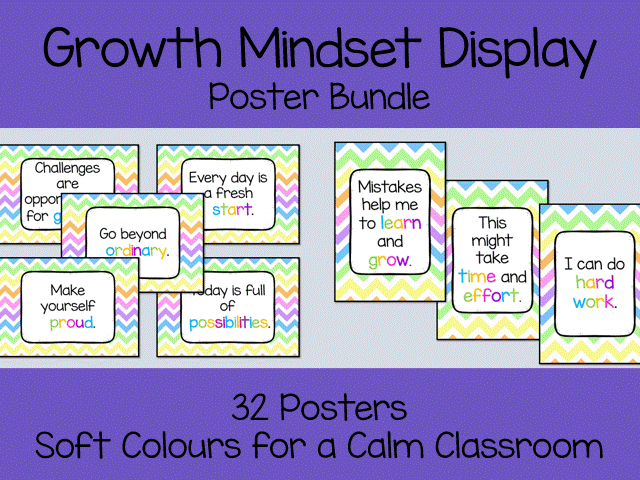 Growth Mindset Posters | Classroom Display | Motivational Quotes | Growth Mindset Display | KS1 KS2