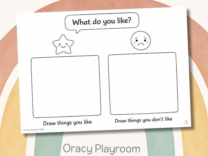 Circle What You Like: Oracy Sheet