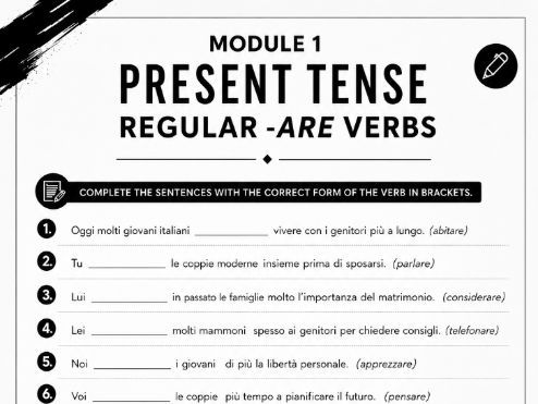 Italian grammar exercises