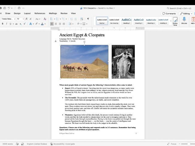 Cleopatra & Ancient Egypt | CEFR B2–C1