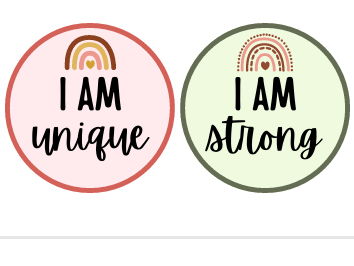Positive Affirmations Display