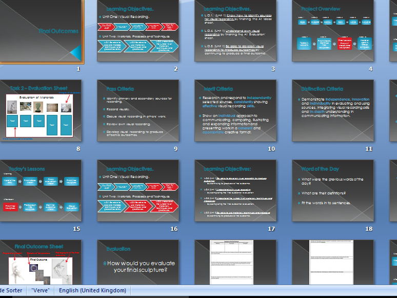 BTEC Art and Design Final Outcomes Presentation
