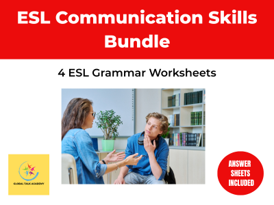 ESL Communication Skills Bundle | 4 ESL Worksheets