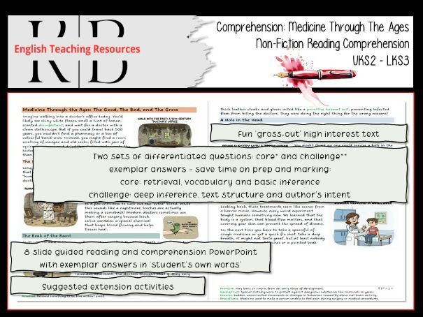 Medicine Through the Ages: Non-Fiction Reading Comprehension