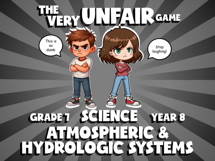 Atmospheric & Hydrologic Systems VERY UNFAIR GAME | No-Prep Year 8 Science Review Activity