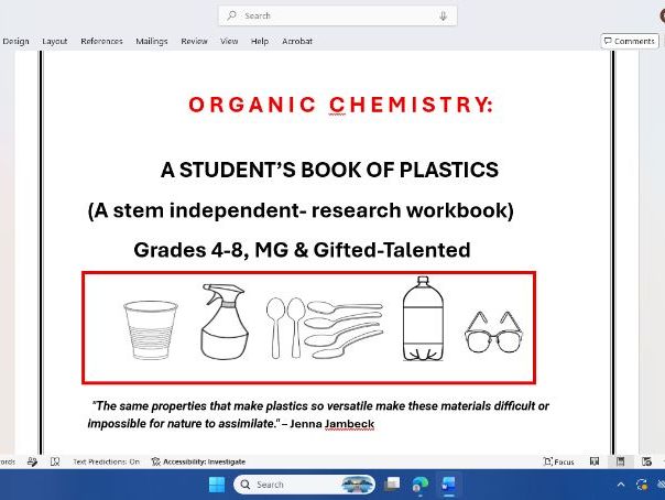 A STUDENT'S GUIDE TO PLASTICS: STEM WORKBOOK