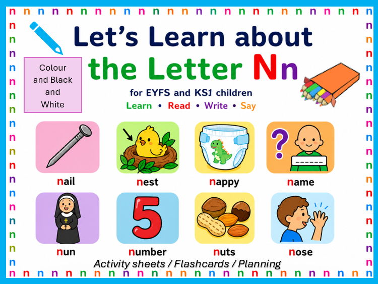 Let's Learn about the Letter Nn EYFS/KS1