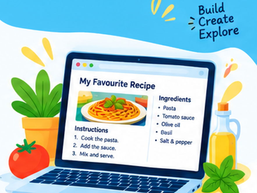 HTML and CSS - My First Web Page: Create Your Own Recipe