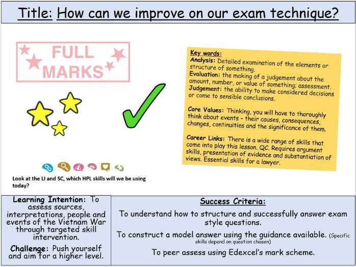 Edexcel IGCSE: Paper 2 Vietnam Skills