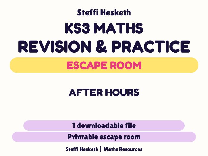 KS3 Maths Escape Room – Back to School After Hours | 8 Challenges and Answers
