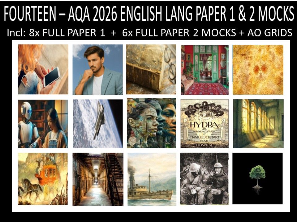 FOURTEEN - AQA PAPER 1 & 2 | 2026 FULL MOCKS | AO GRIDS