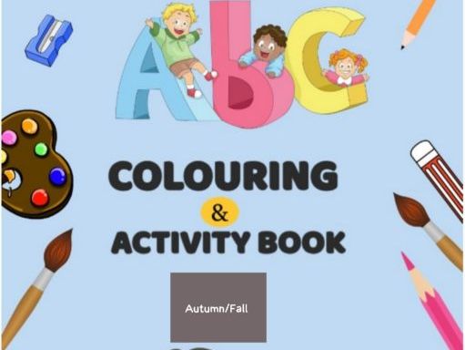 Autumn/Fall Coloring and Activity book