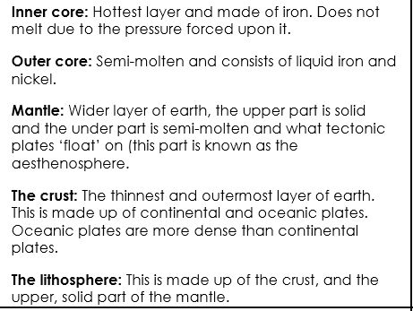 A-Level Tectonic Processes and Hazards Flashcards