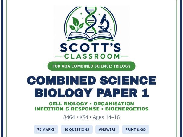 AQA Combined Science Biology Paper 1 8464