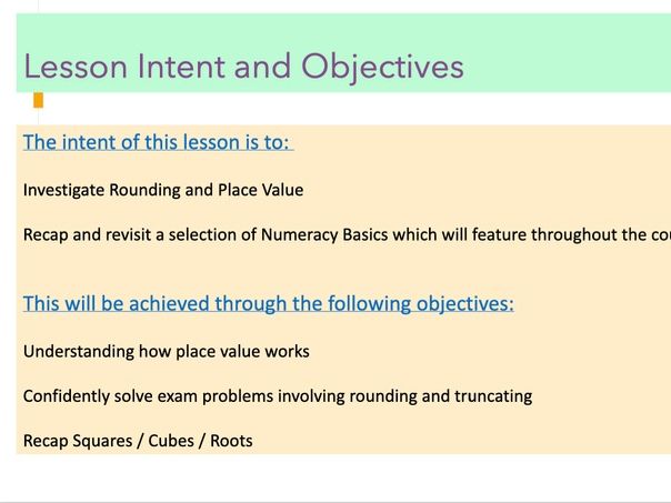 ROUNDING, SQUARES AND ROOTS