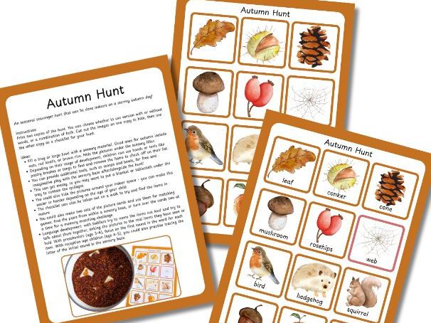 Autumn Hunt for small group Early Years