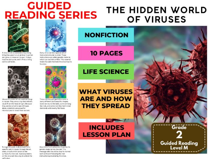 Guided Reading Level M - Hidden World of Viruses (with Lesson Plan)