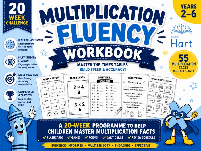 Multiplication Fluency Workbook | 20 Week Maths Facts Programme